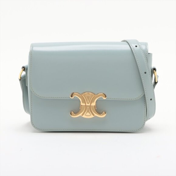 Celine Handbags - SOLD OUT Celine Triomphe Teen Blue